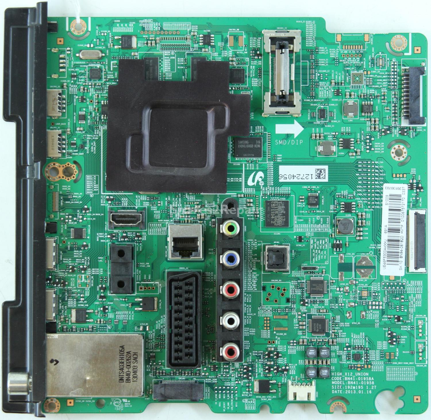 Samsung UE46F5300AK - Main AV - BN94-06182B - BN41-01958A - HIGH_X12_UNION