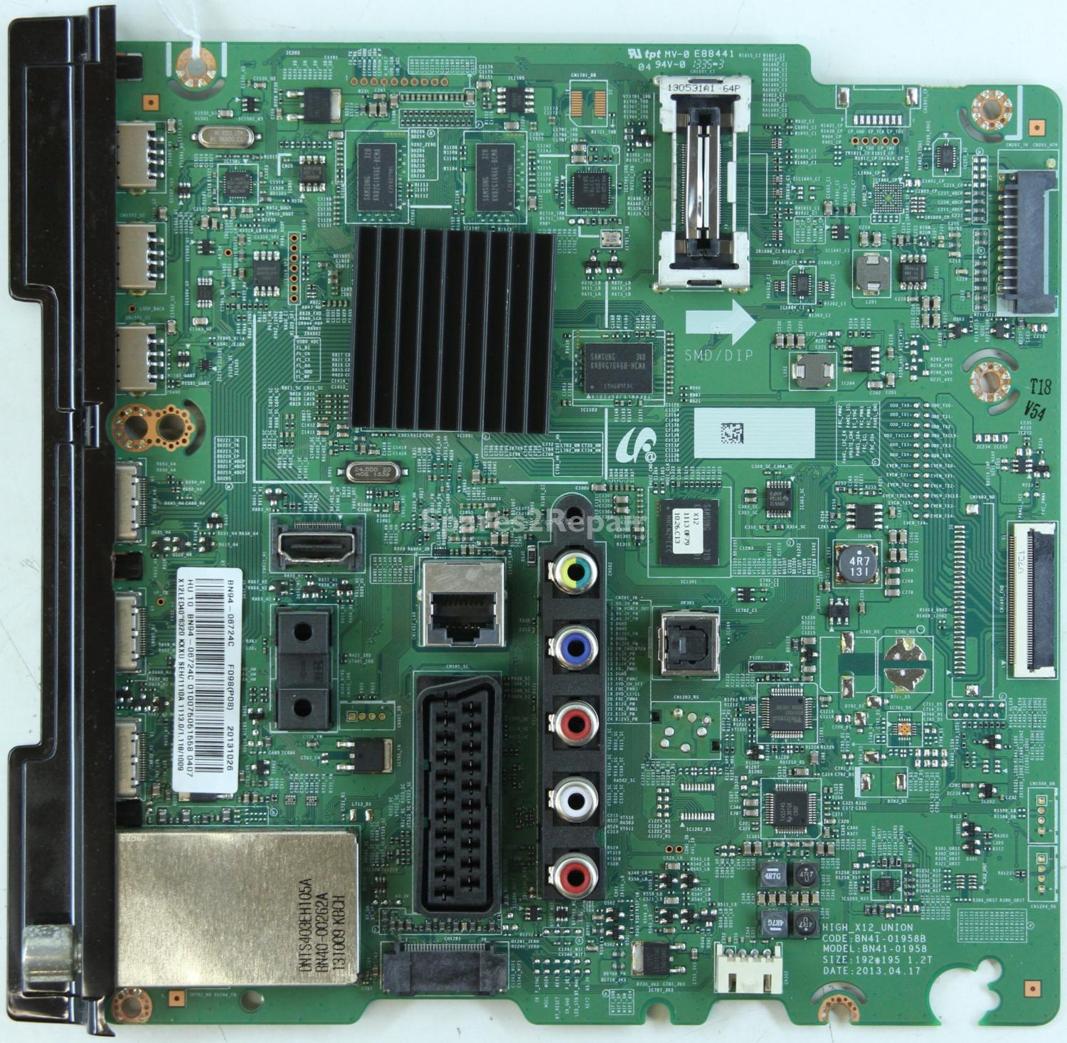 Samsung UE40F6320AK - Main AV - BN94-06724C - BN41-01958B - HIGH_X12_UNION