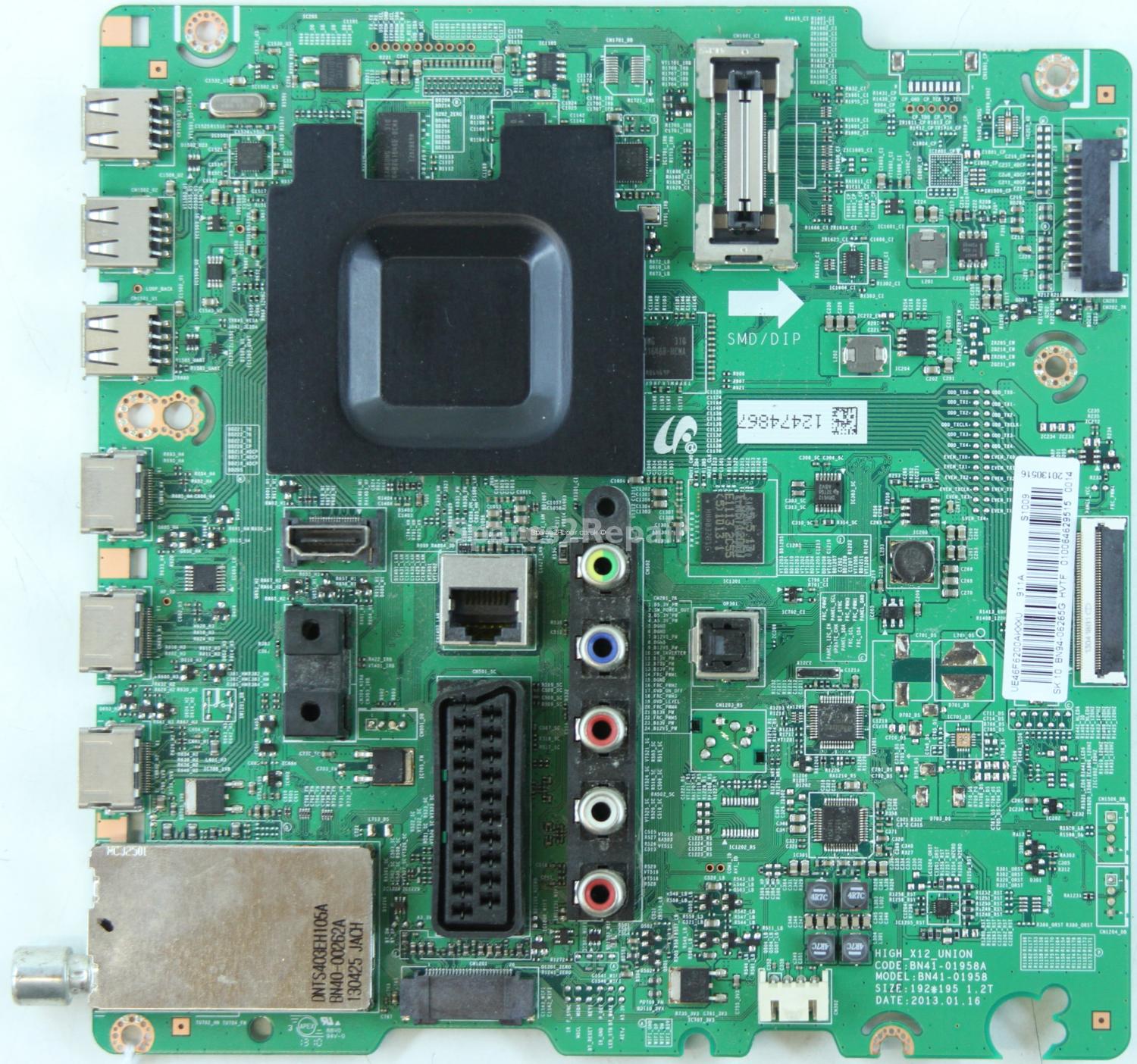 Samsung UE46F6200AK - Main AV - BN94-06265G - BN41-01958A - HIGH_X12_UNION