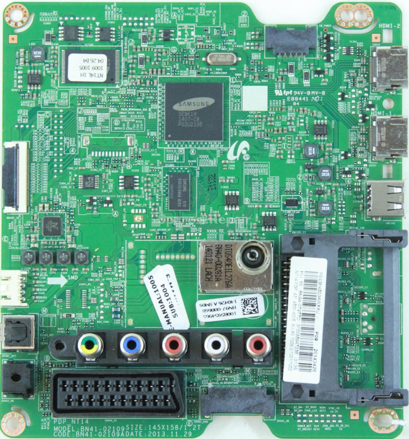Samsung PE43H4500 - Main AV - BN94-07277D - BN97-08066B - BN41-02109A - PDP_NT14