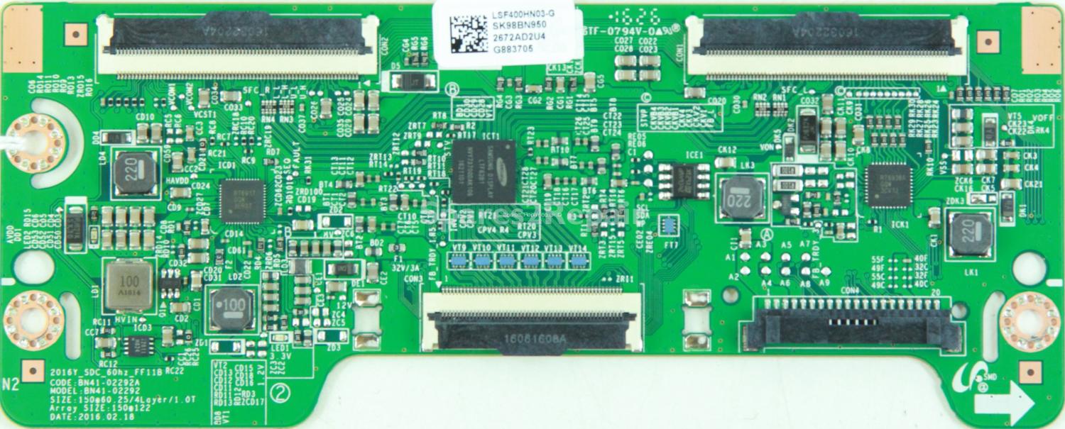 Samsung UE40K5500AK - T-Con - BN95-02672A - BN41-02292A - LSF400HN03-G - 2016Y_SDC_60hz_FF11B