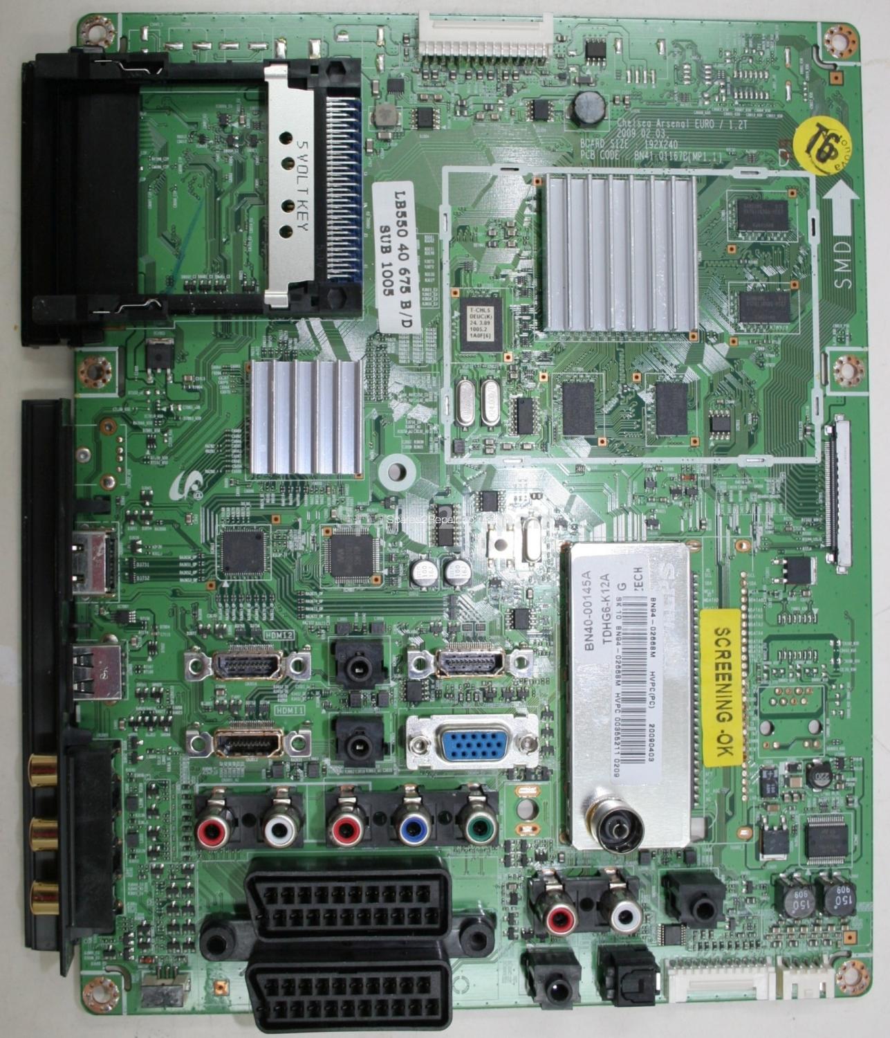 Samsung LE40B551A6W - Main AV - BN41-011679 (MP1.1) - Chelsea Ar