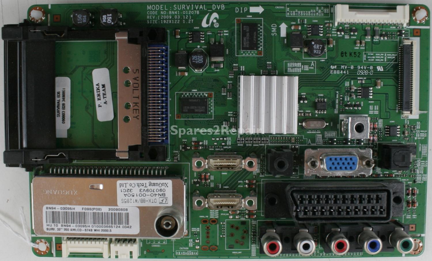 Samsung LE32B350F1W - Main AV - BN41-01207B - BN94-03095H - SURVIVAL_DVB