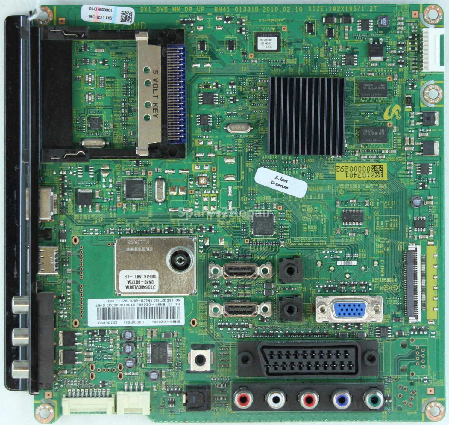 Samsung LE32C450E1W - Main AV - BN41-01331B - BN94-02699J - SX1_DVB_MM_D8_UP