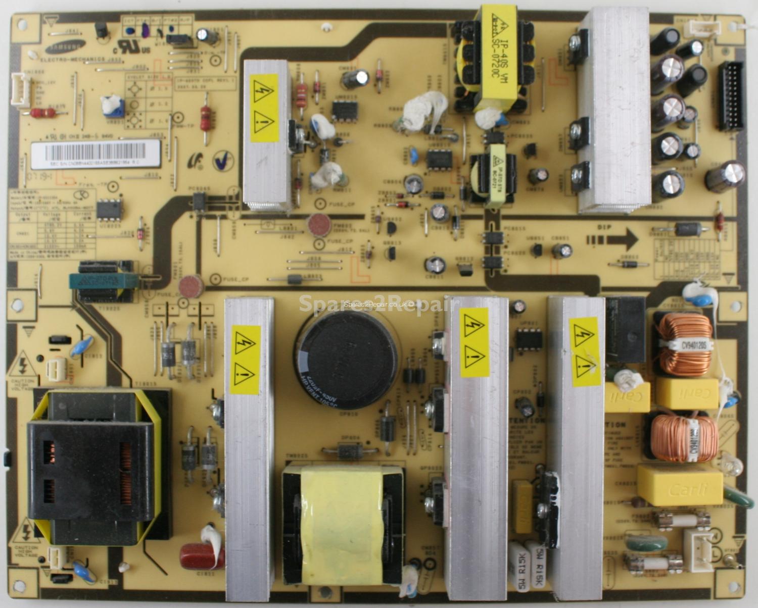 Samsung LE40N87BD - PSU - BN44-00165A - IP-40STD CCFL REV1.1 - IP-231135A