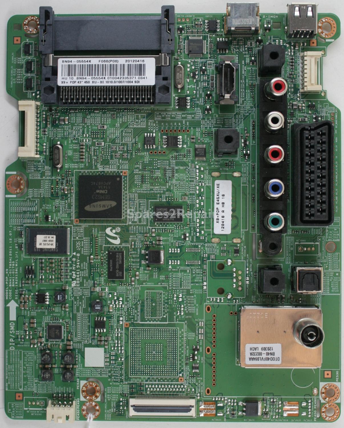 Samsung PS-43E450A1W - Main AV - BN94-05554K - BN41-01785A - PDP_X9
