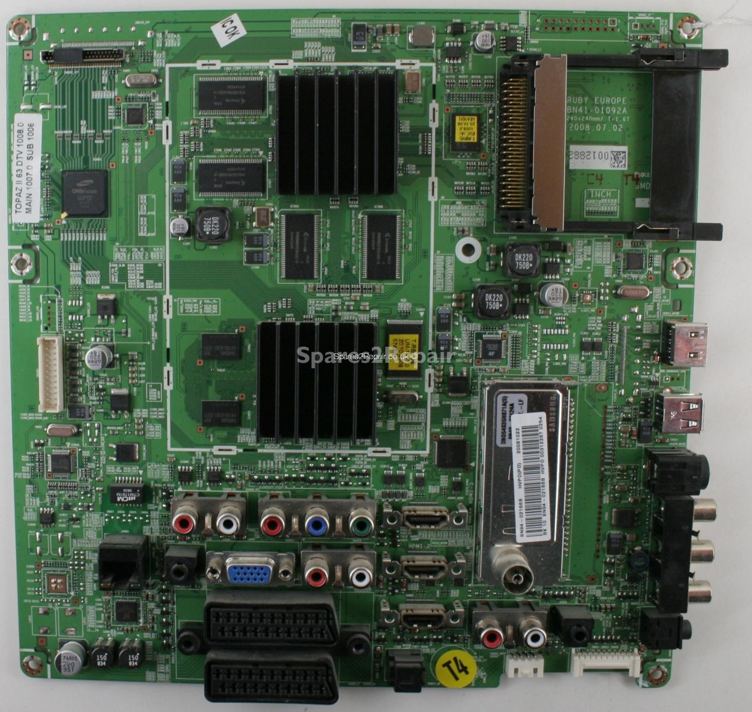 Samsung PS63A756T1M - Main AV - BN41-01092A - BN94-02166B - RUBY EUROPE