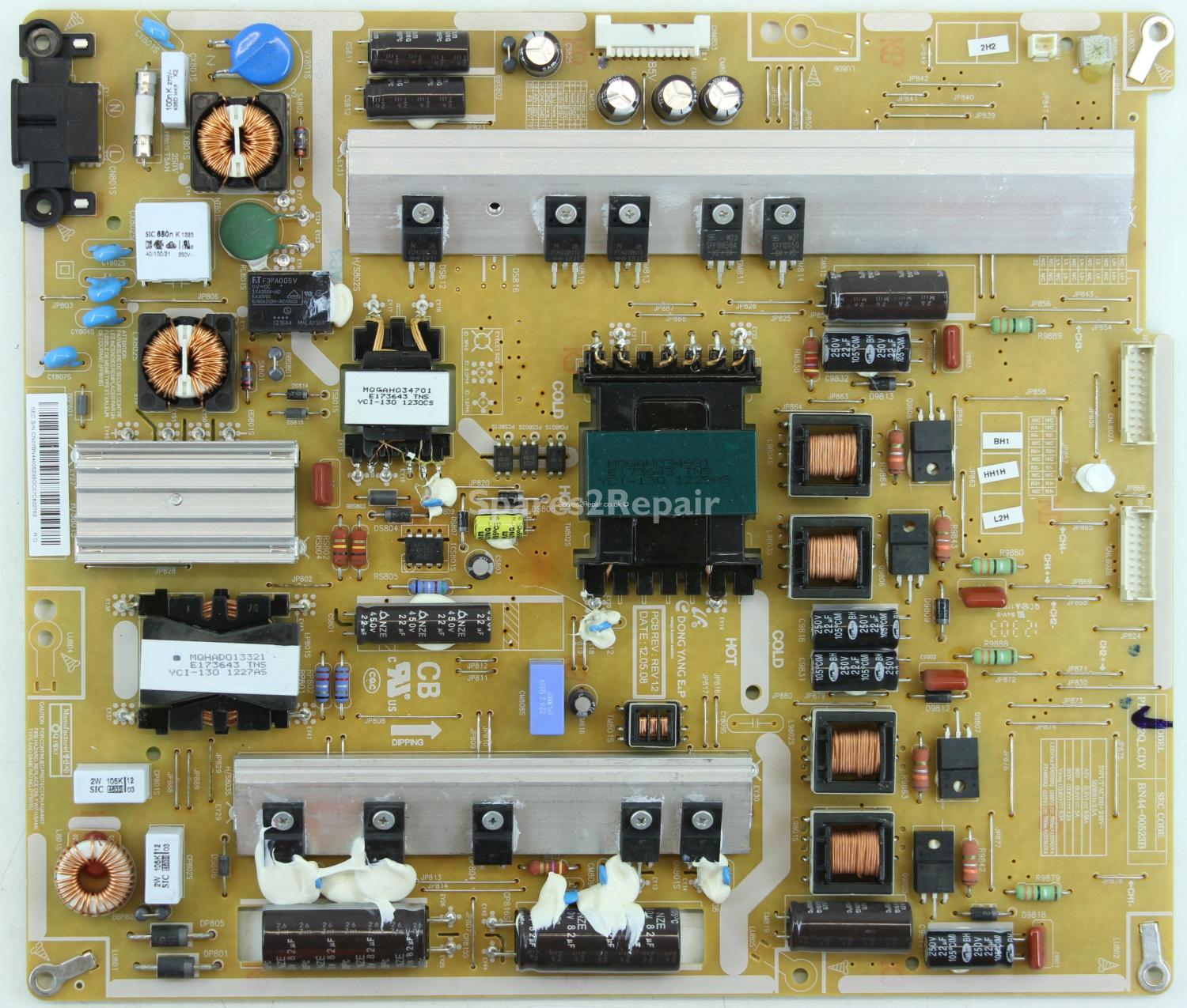Samsung UE55ES8000UX - PSU - BN44-00523B - REV 1.2