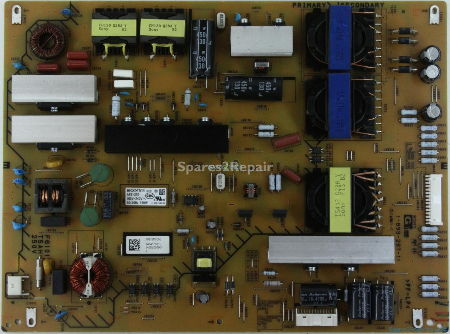 Sony KD-65X9005B - PSU - 1-893-297-11 - 147457811 - 4-533-588-01 - APS-370(CH)
