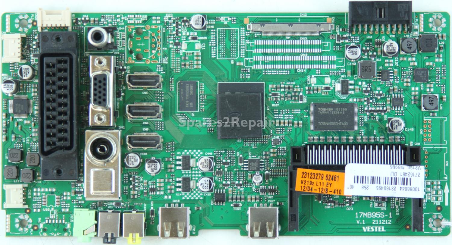 Toshiba 40L1333DB - Main AV - 23160495 - 17MB95S-1 V.1 - 211212