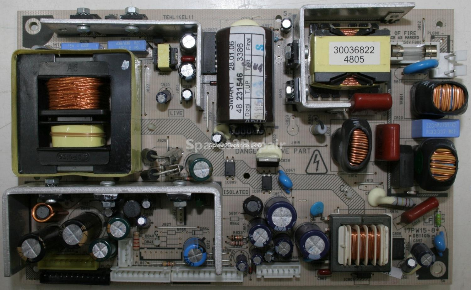 Waltham TV2600HDV - PSU - 17PW15-8 - 081105